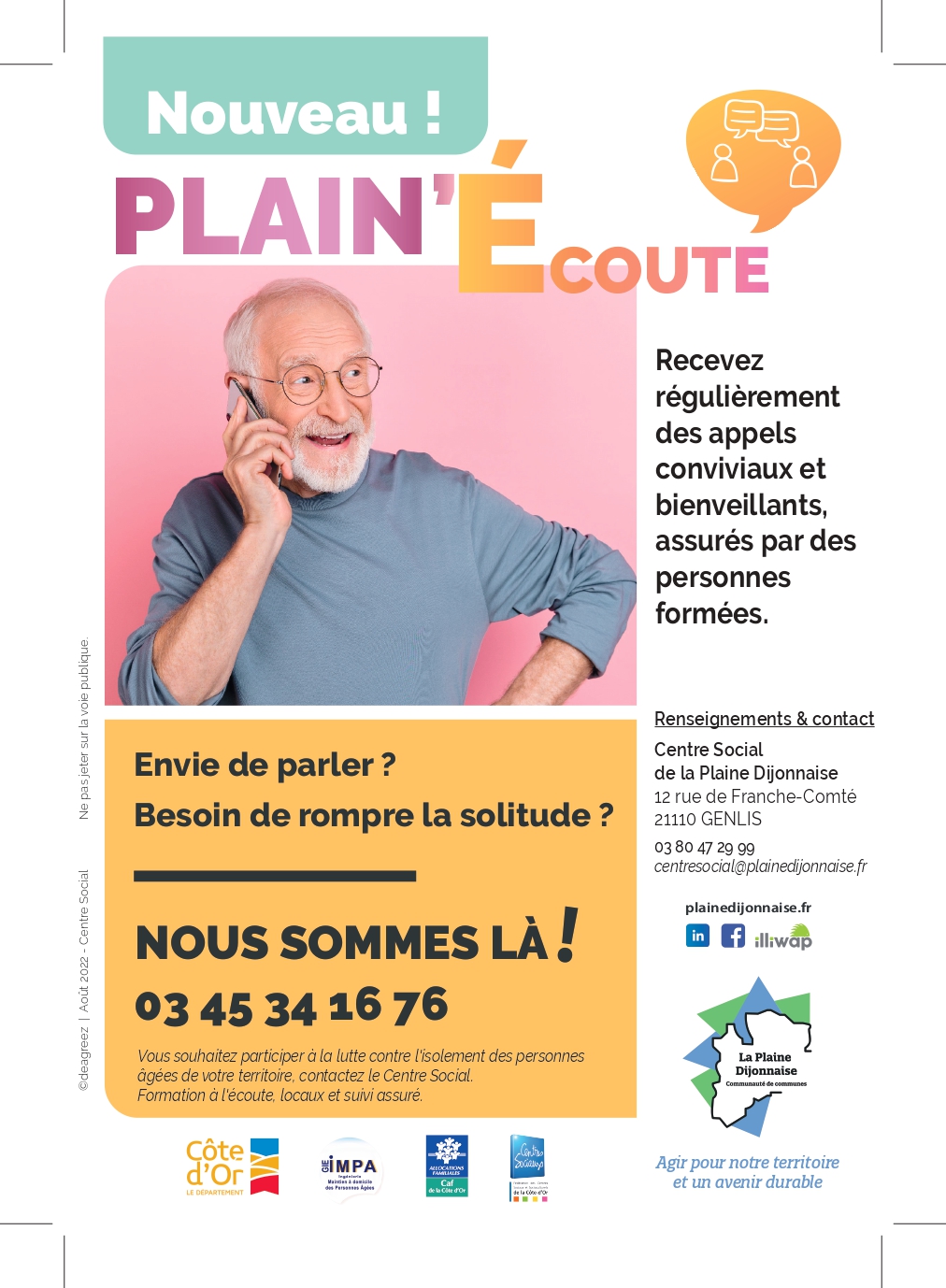 Flyer centre social à votre écoute